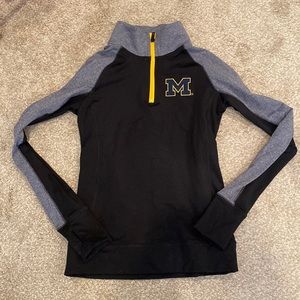 VS pink half zip outerwear